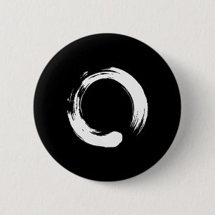 Enso, Zen, Circle, Buddha Meditation Japan Calligr 6 Cm Round Badge