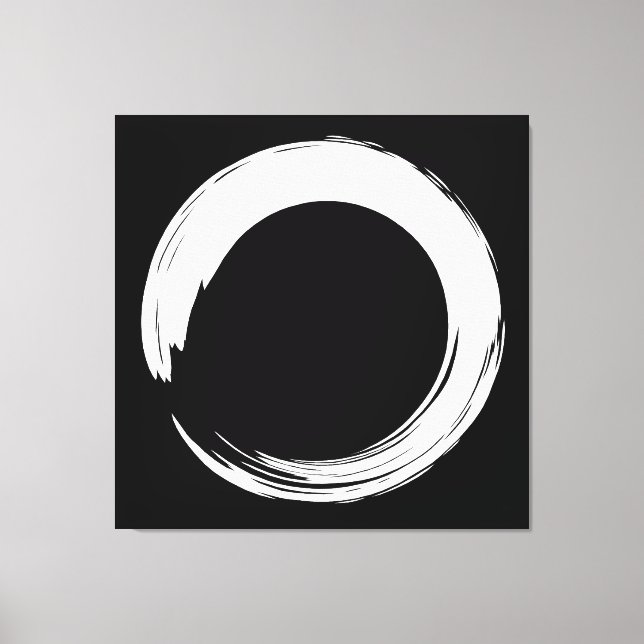 Enso Zen Circle Canvas Print (Front)