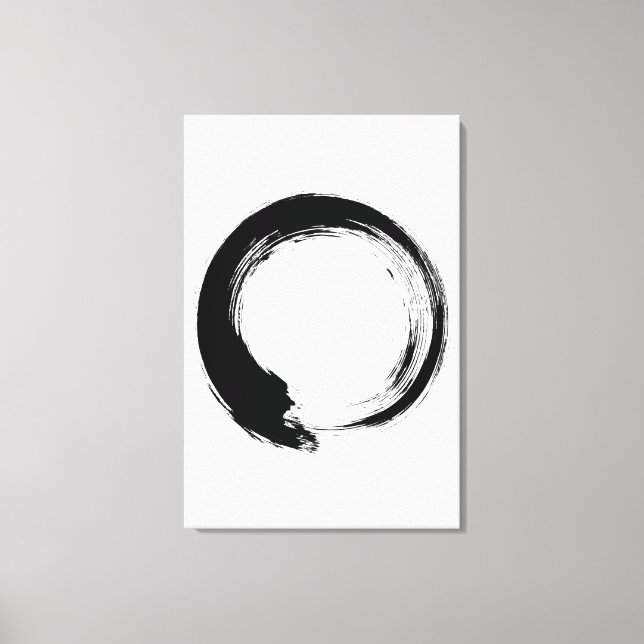 Enso Zen Circle Canvas Print (Front)