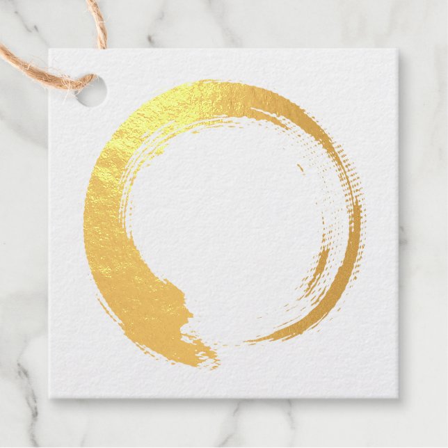 Enso Zen Circle Favour Tags (Front)