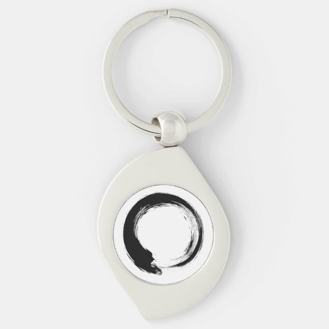 Enso Zen Circle Keychain (Front)