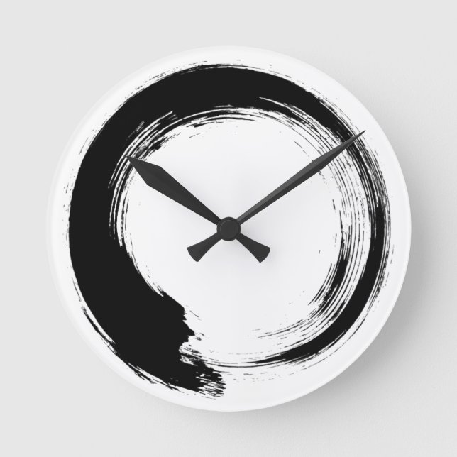 Enso Zen Circle Round Clock (Front)