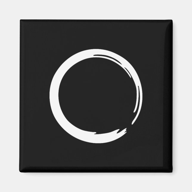 Enso, Zen, Circle, Symbol, Buddhism, Buddha, Medit Magnet (Front)