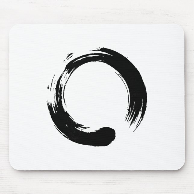 Enso, Zen, Circle, Symbol, Buddhism, Buddha, Medit Mouse Pad (Front)