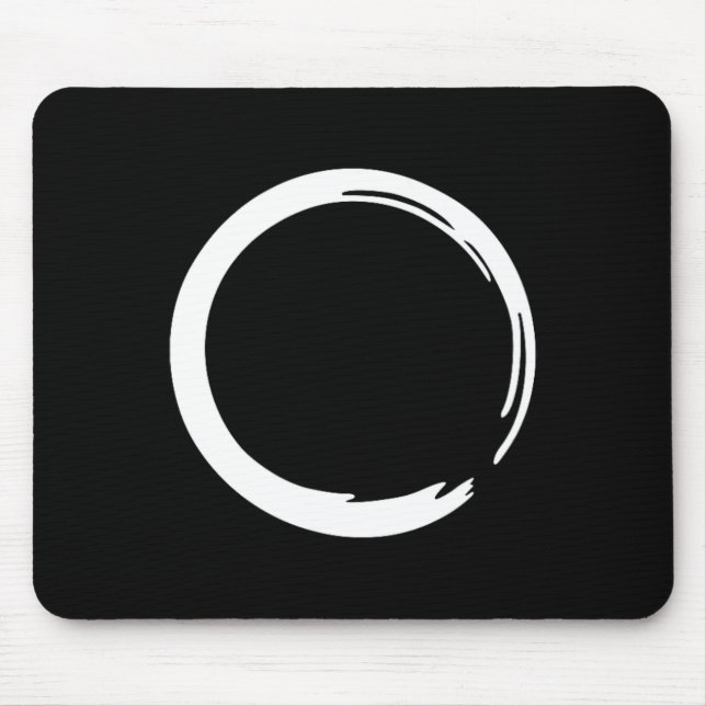 Enso, Zen, Circle, Symbol, Buddhism, Buddha, Medit Mouse Pad (Front)