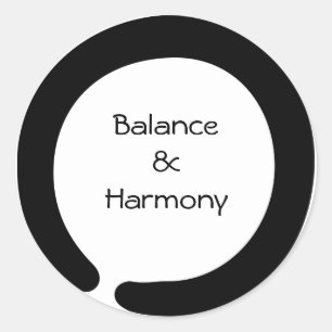 Enso Zen Symbol Classic Round Sticker