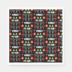 ENT Doctor Christmas Napkin