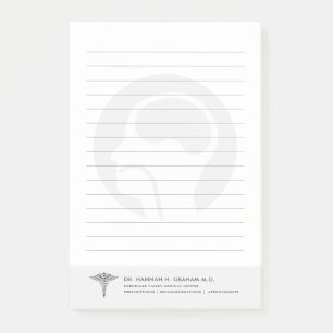 ENT   Ear Doctor  Customizable Lined Post-it Notes
