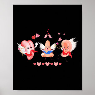 Ent Nurse Valentine Day Otolaryngologist Ear Nose  Poster