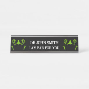 ENT Otolaryngology Otorhinolaryngologist Desk Name Plate
