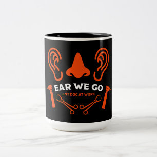 ENT Otolaryngology Otorhinolaryngologist    Two-Tone Coffee Mug