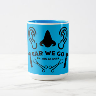 ENT Otolaryngology Otorhinolaryngologist    Two-Tone Coffee Mug