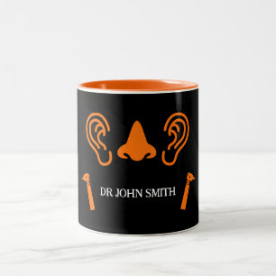 ENT Otolaryngology Otorhinolaryngologist Two-Tone Coffee Mug