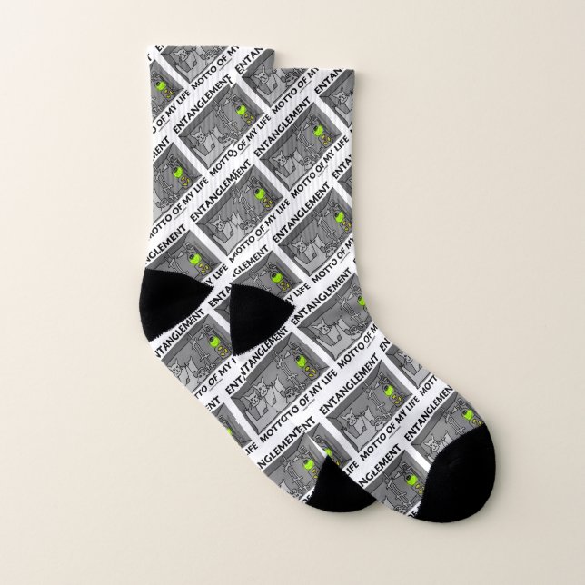 Entanglement Motto Of My Life Quantum Physics Socks (Pair)