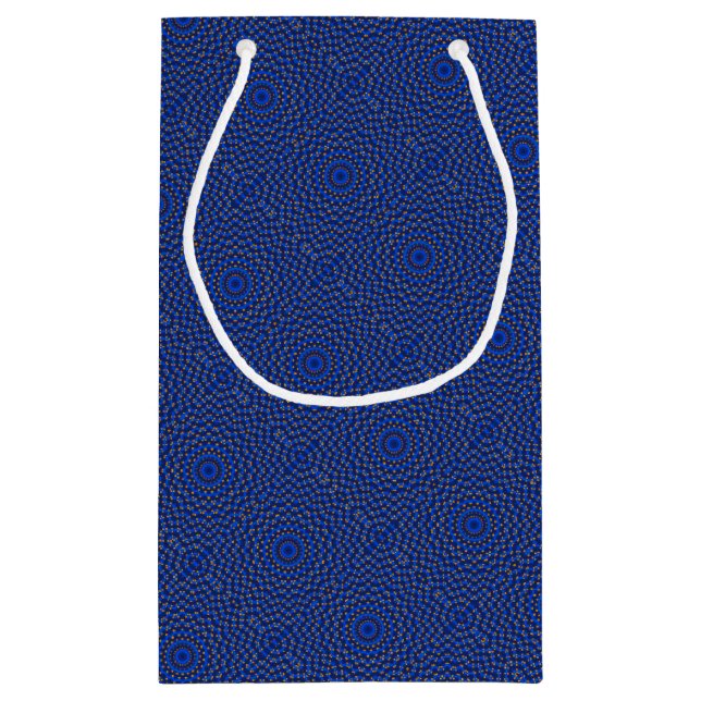 Ente auf Blau Kaleidoscope Small Gift Bag (Back)