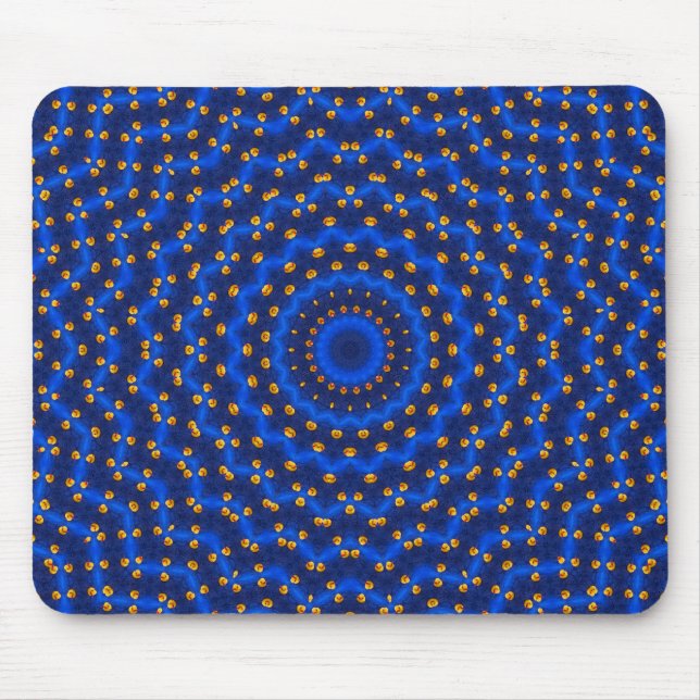 Ente auf Blau Kaleidoscope Small Mouse Pad (Front)