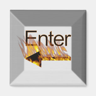 Enter Computer Keyboard Key on Fire Magnet