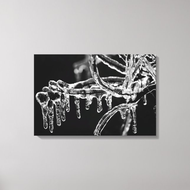 enter icy winter canvas print (Front)