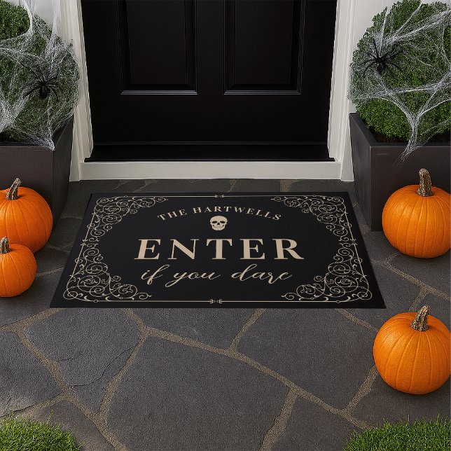 Enter If You Dare | Personalised Halloween Doormat (Creator Uploaded)