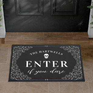 Enter If You Dare Personalised Halloween Doormat
