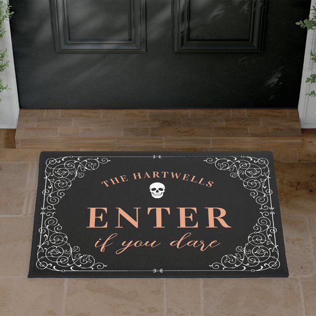 Enter If You Dare | Personalised Halloween Doormat (Creator Uploaded)