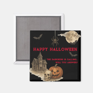 Enter If You Dare - Spooky Haunted House Halloween Magnet