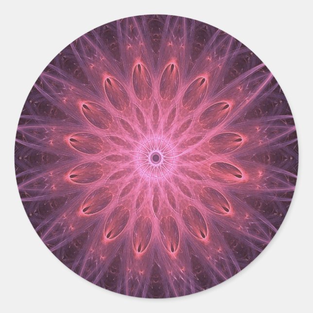 Enter Into The Depths Classic Round Sticker (Front)