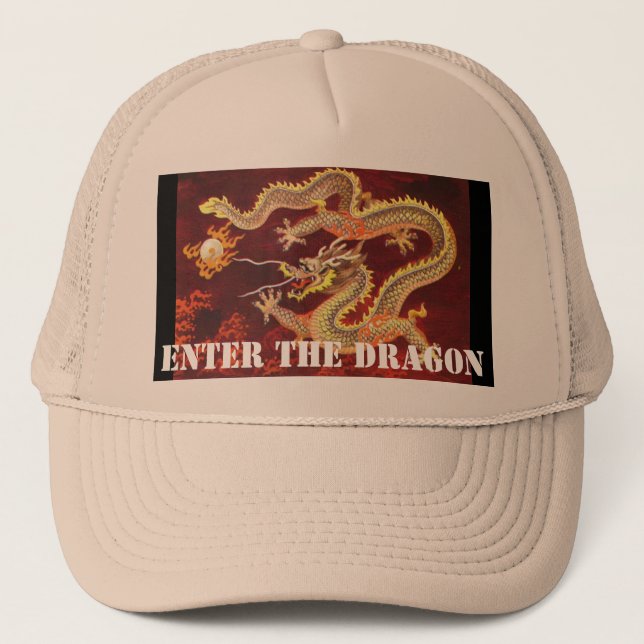 Enter the Dragon Chinese Dragon Hat Custom (Front)
