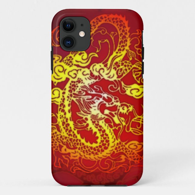 Enter the Dragon Fire Red Case-Mate iPhone Case (Back)