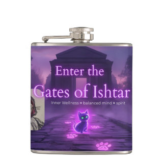 Enter the Gates of Ishtar drinking flask