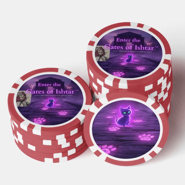 Enter the Gates of Ishtar playing cards  Poker Chips (Stack)