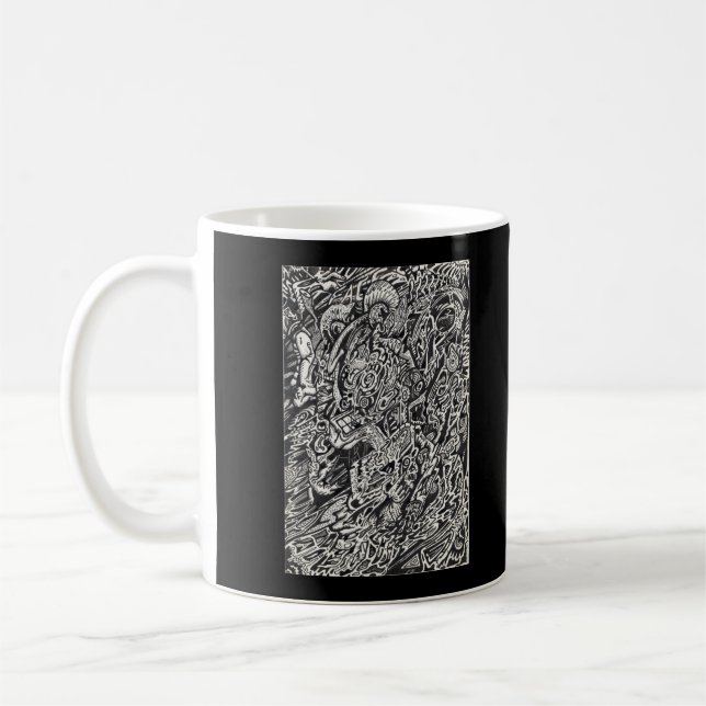 Enter, The Microdot Man  Coffee Mug (Left)