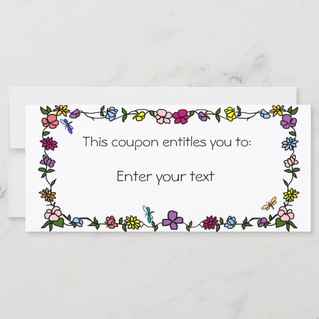 (Enter your text) Coupon (Front)