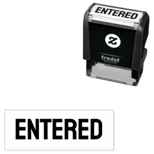 Entered Document Custom Self-Inking Stamp