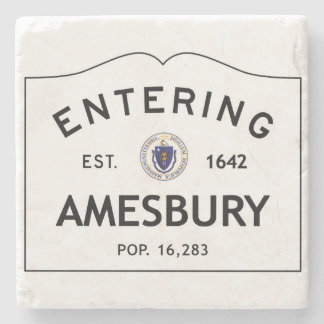 Entering Amesbury Marble Coaster Stone Coaster