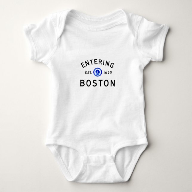 Entering Boston Baby Bodysuit (Front)