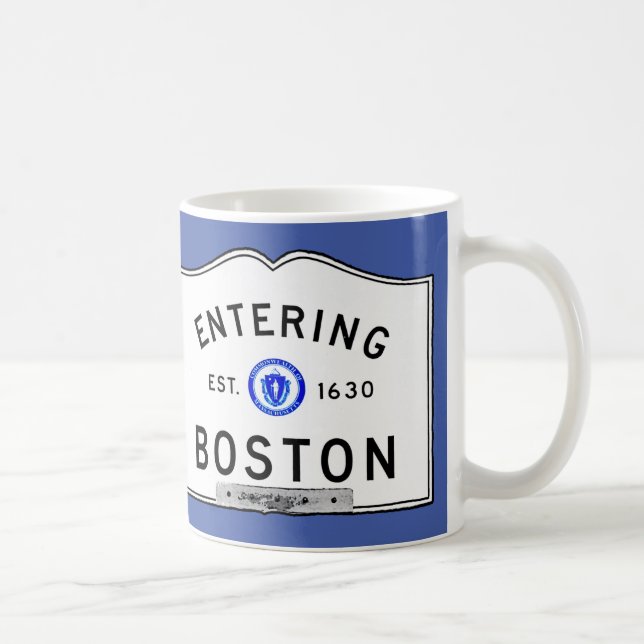 Entering Boston Coffee Mug (Right)