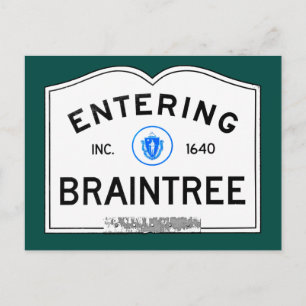 Entering Braintree Postcard