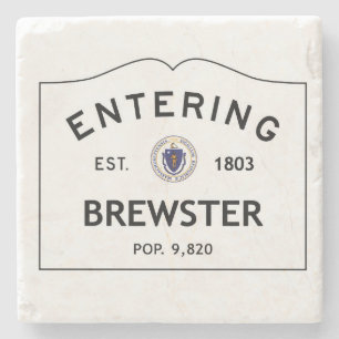 Entering Brewster Marble Coaster Stone Coaster