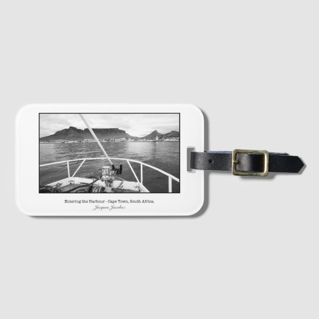 Entering Cape Town Harbour Luggage Tag (Front Horizontal)