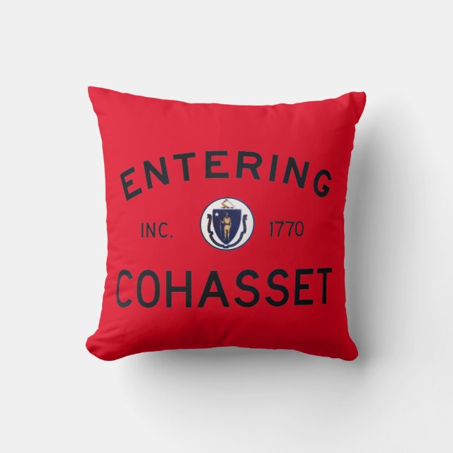 Entering Cohasset Cushion (Front)