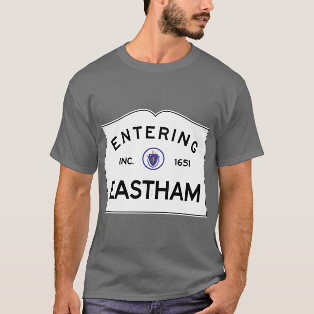 Entering Eastham Massachusetts Commonwealth of Mas T-Shirt (Front)