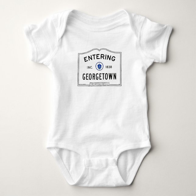 Entering Georgetown Baby Bodysuit (Front)