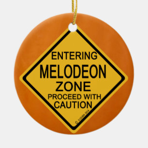 Entering Melodeon Zone Ceramic Tree Decoration