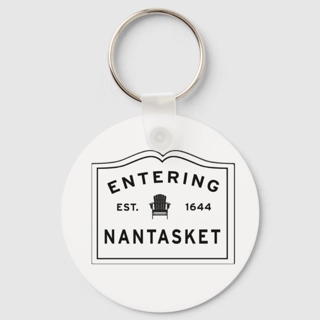 Entering Nantasket Hull Ma Key Ring (Front)