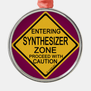 Entering Synthesizer Zone Metal Tree Decoration
