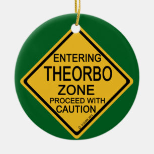 Entering Theorbo Zone Ceramic Tree Decoration
