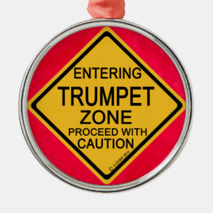 Entering Trumpet Zone Metal Tree Decoration