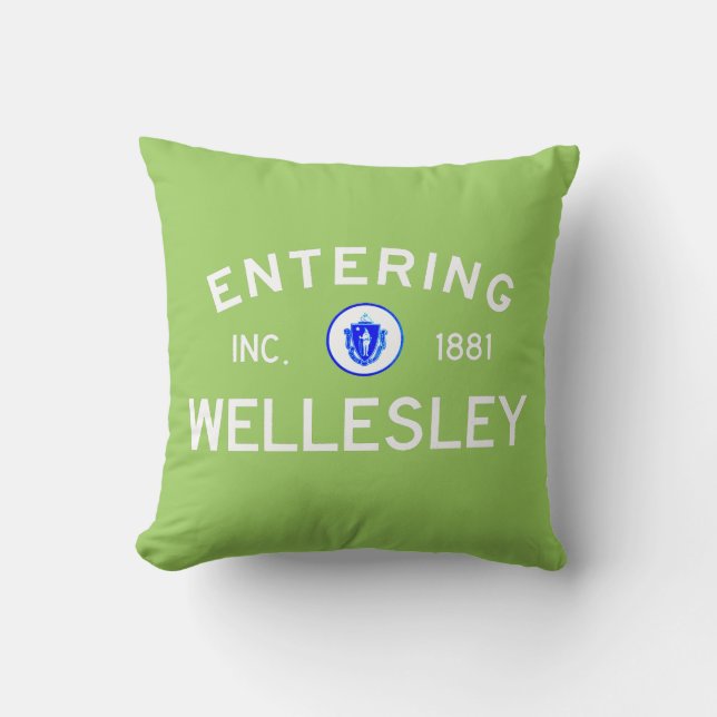 Entering Wellesley Cushion (Front)