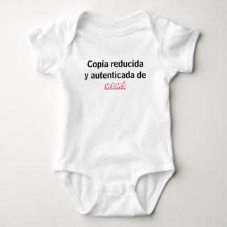 Enterizo copia reducida baby bodysuit